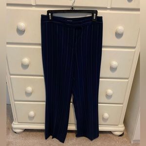 Jones New York navy blue pinstripe dress pants